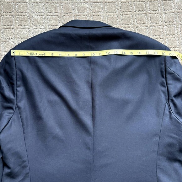 Hickey Freeman Wool Cashmere Blazer Men 43R Navy Copper Coin Button Sport Coat - Picture 9 of 15